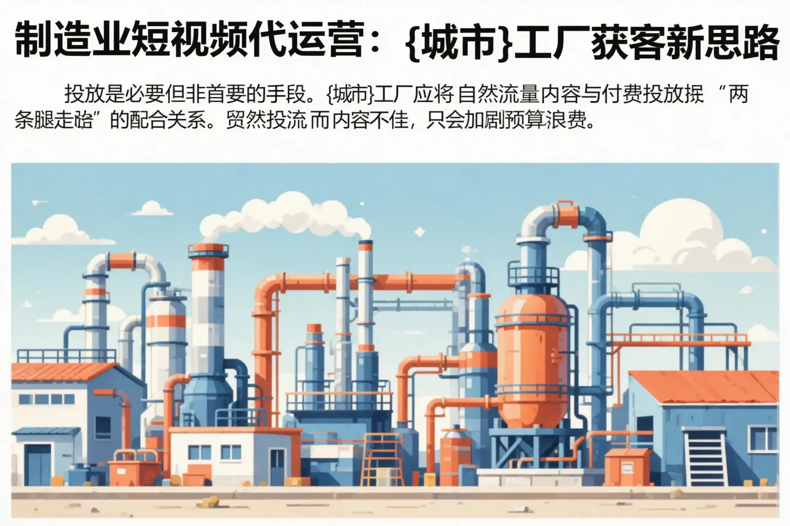 制造业短视频代运营:荣成工厂获客新思路